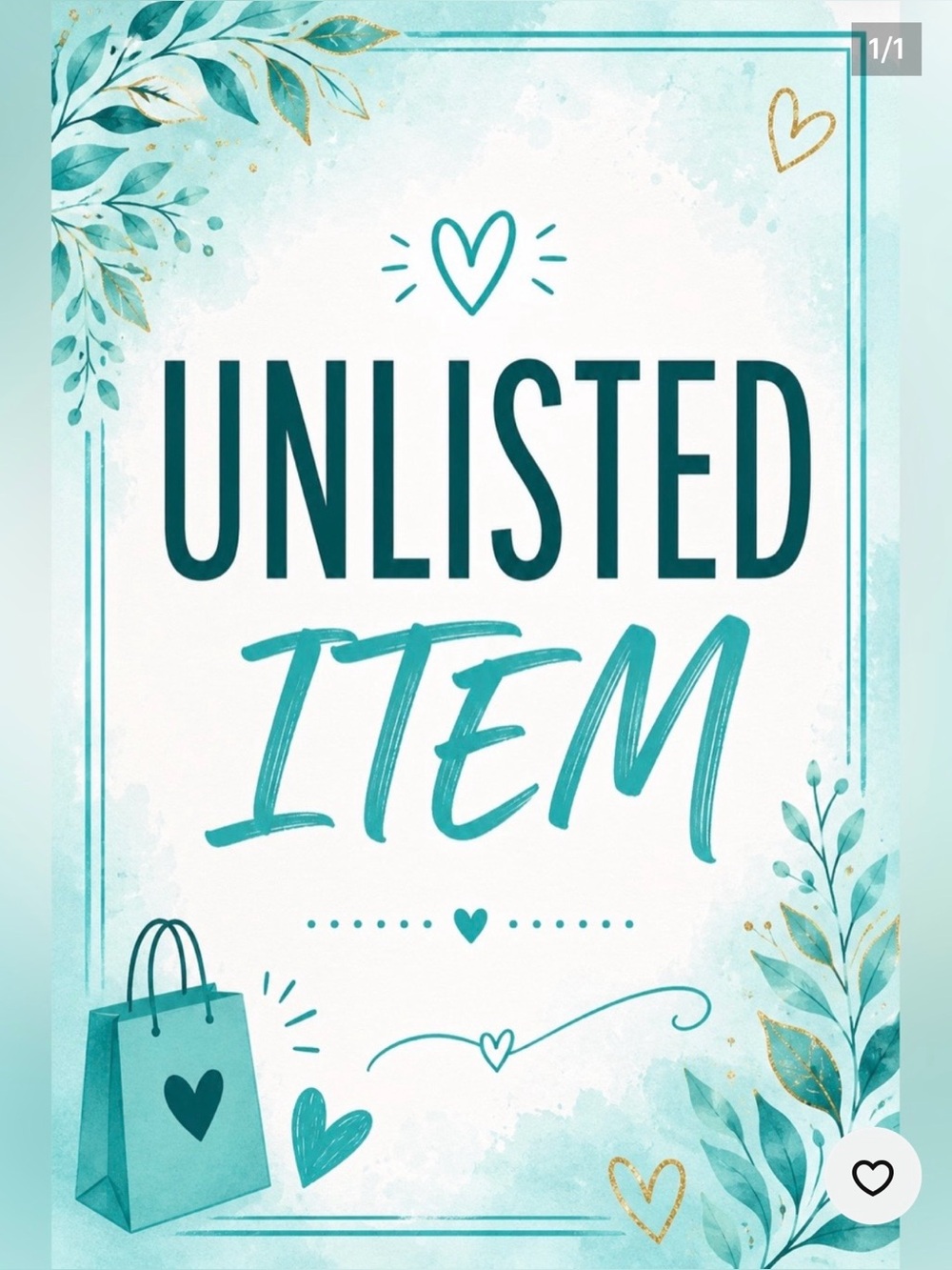 LIVE SHOW UNLISTED ITEM